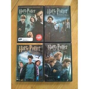 Harry Potter Lot of 4 Movie DVD Collection Great Condition (Bundle of 4)